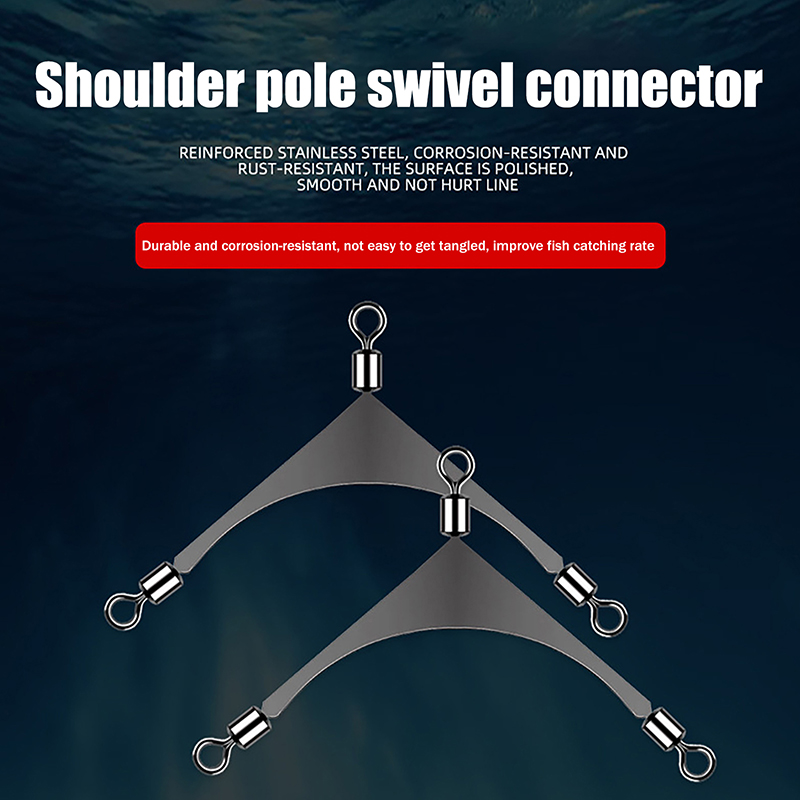 Saltwater Line - 10Pcs/Lot 3 Way Swivels Connector Fishing