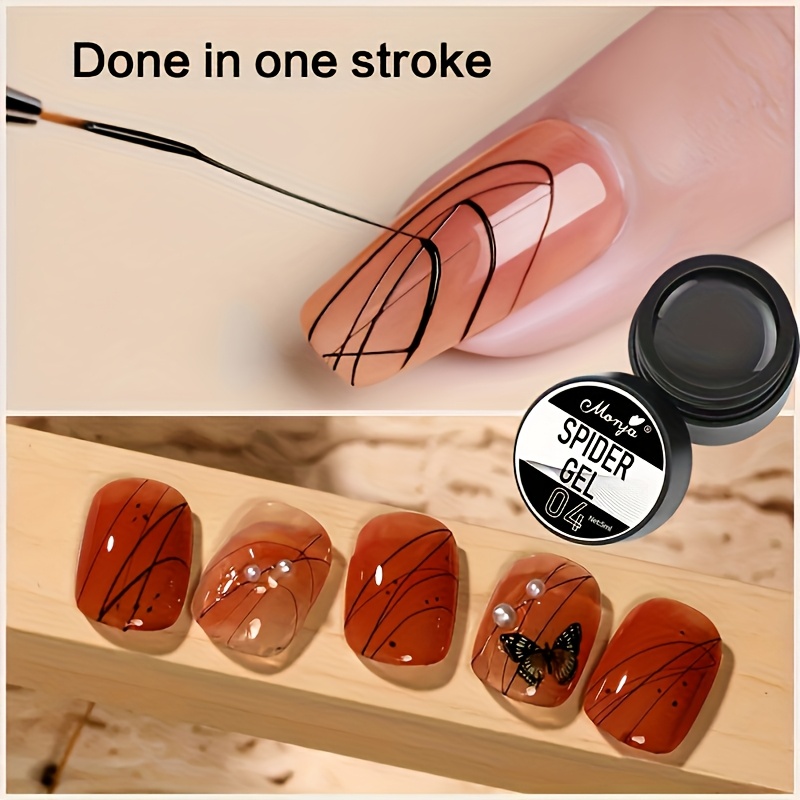 Nail Art Drawing Gel, Elastic  - огляд і ціна Copolymer Line